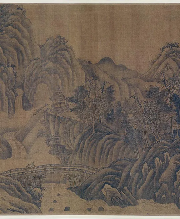 传燕文贵山水《大江图》卷_04