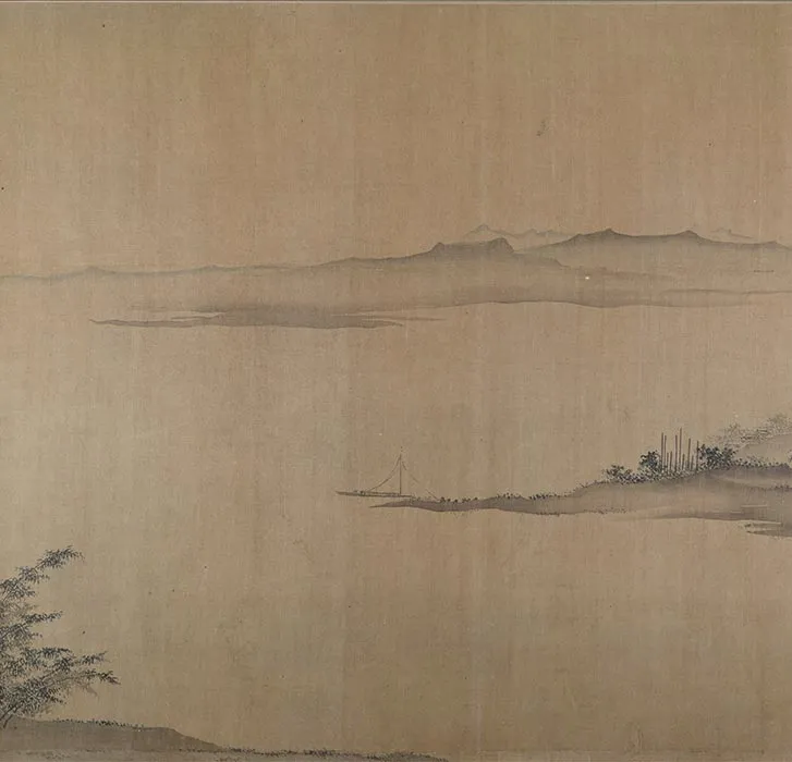 明人托名夏圭《长江万里图》卷_06