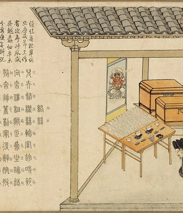 程棨摹楼璹《蚕织图》卷-A_23