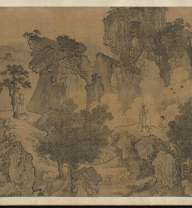 山水人物画《归去来兮图卷》_12