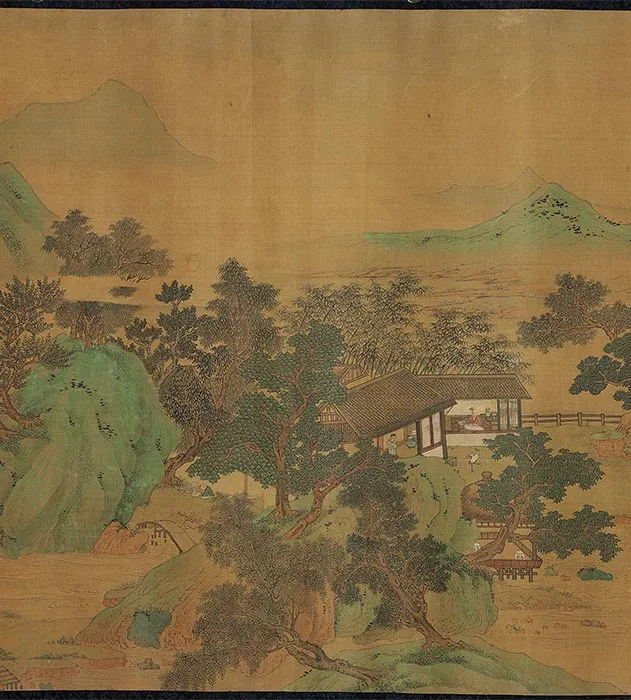 刘松年(伪款)青绿山水图卷_06