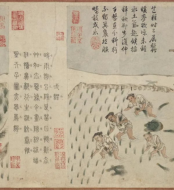 程棨《摹楼璹耕作图》卷_34