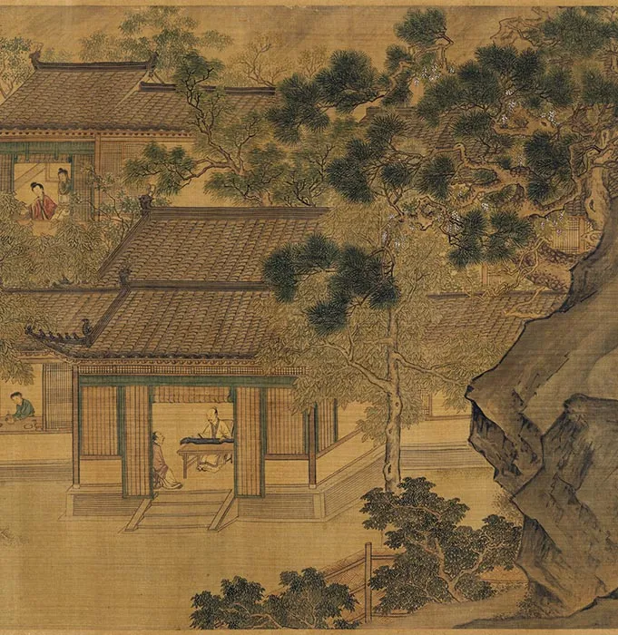 传宋刘松年江乡清夏图卷_18