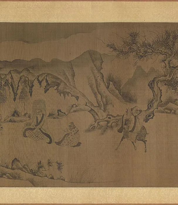 传李公麟《山水罗汉观音图》卷_10