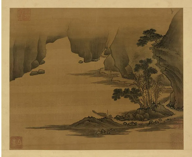 10-南朝梁张僧繇画谢灵运诗意（五）
