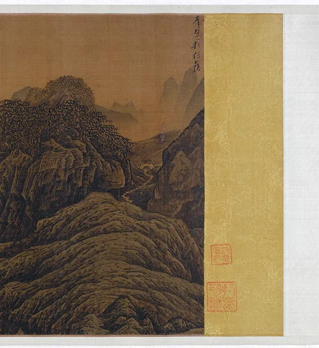 溪山独钓图山水画卷_12