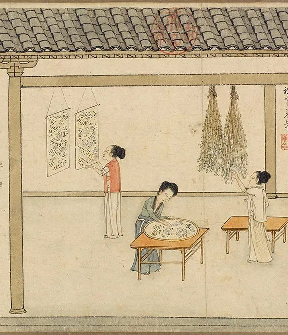 程棨摹楼璹《蚕织图》卷-A_25