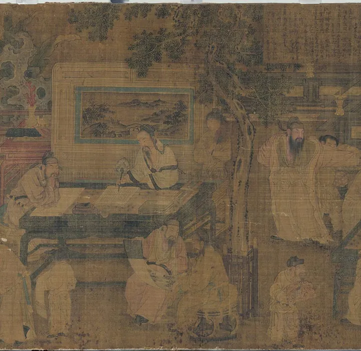南宋刘松年十八学士图卷_10