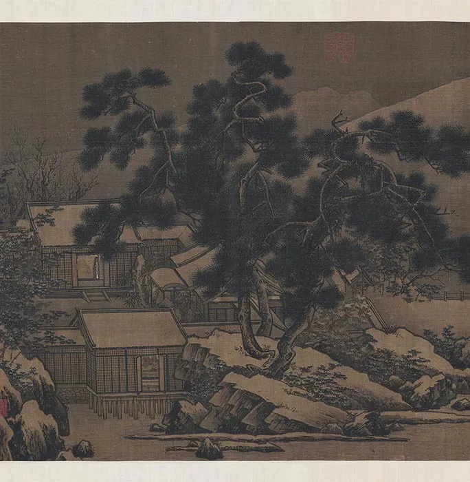 刘松年《四景山水图》卷_04