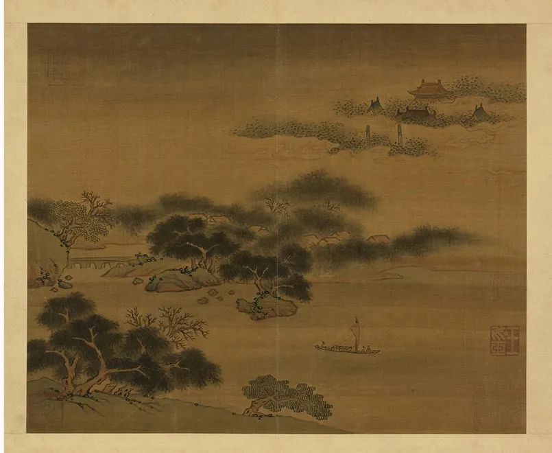 08-南朝梁张僧繇画谢灵运诗意（四）