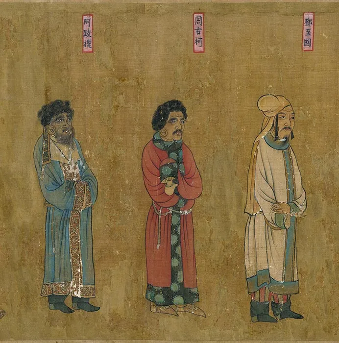 传唐阎立本王会图卷_05