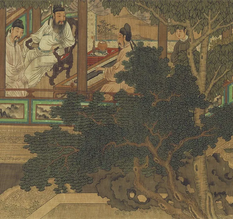 传刘松年十八学士图卷_11