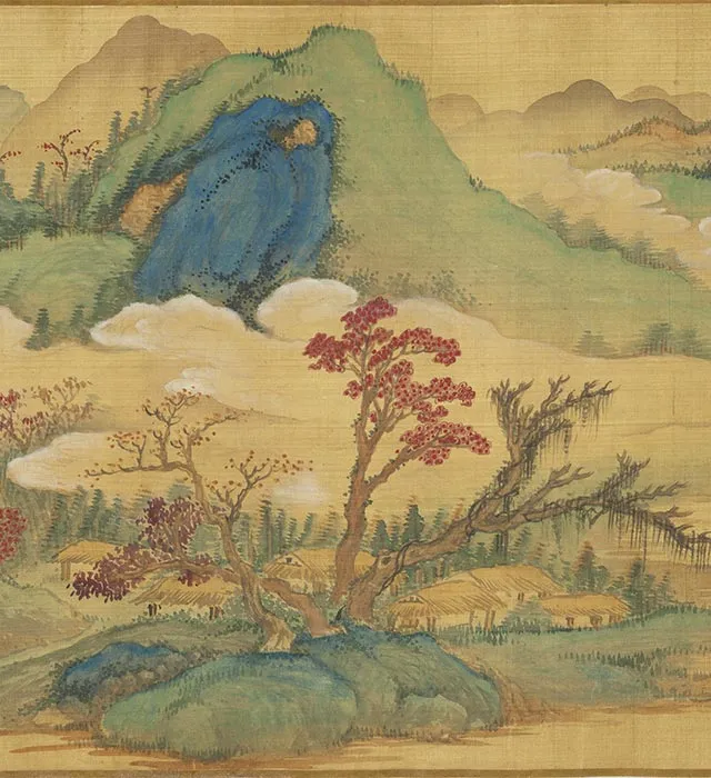 明董其昌仿张僧繇白云红树图卷_10
