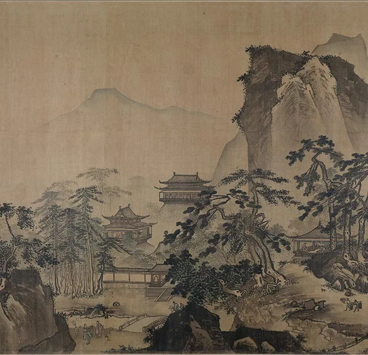 明人托名夏圭《长江万里图》卷_11