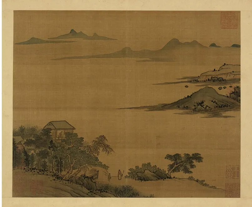 22-南朝梁张僧繇画谢灵运诗意（十一）