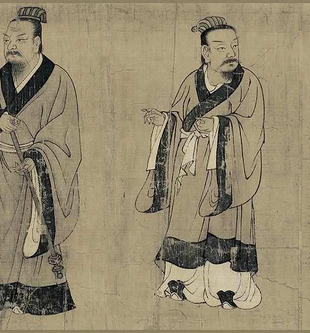 传阎立本人物画《孔子弟子图》卷_15