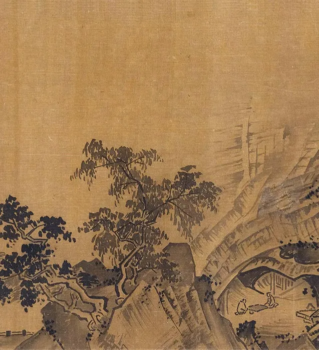 传南宋夏圭水墨山水十二景卷_12