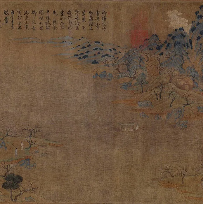 展子虔《游春图》卷_09
