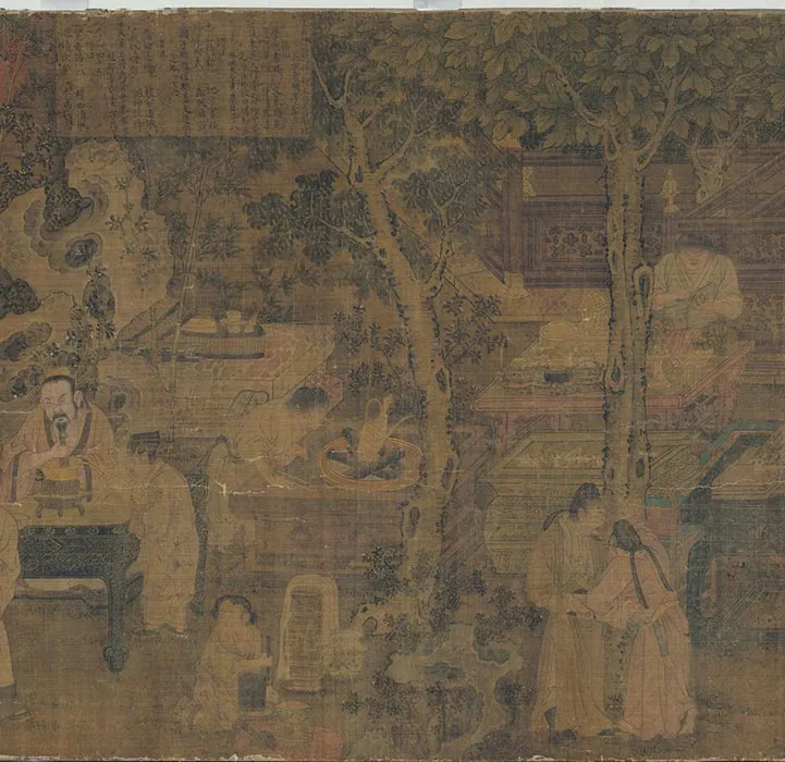 南宋刘松年十八学士图卷_12