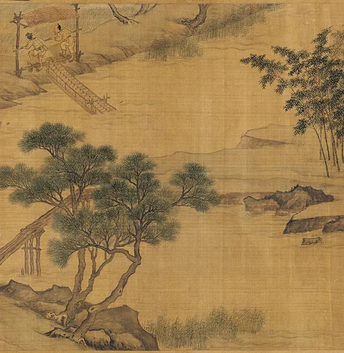 传宋刘松年江乡清夏图卷_14