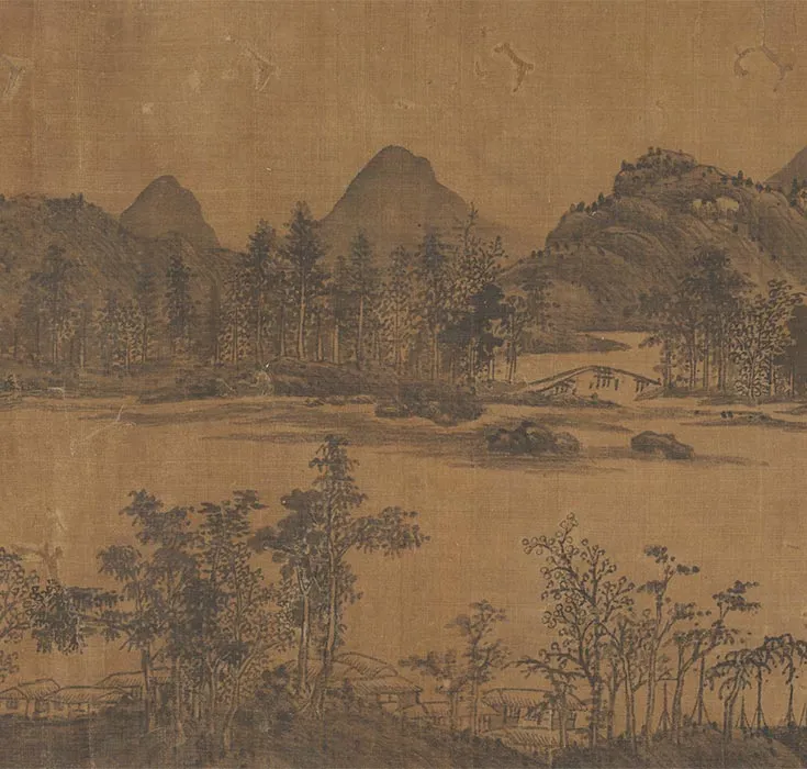 传董源山水图卷_05
