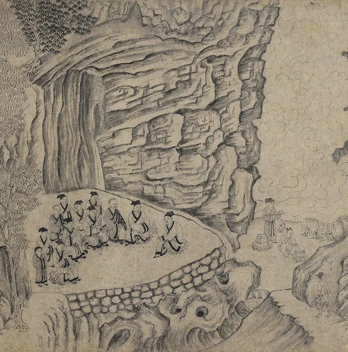 传宋李公麟山庄图卷_09