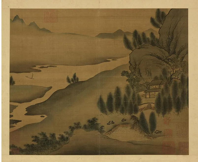 18-南朝梁张僧繇画谢灵运诗意（九）