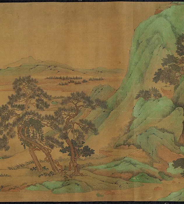 刘松年(伪款)青绿山水图卷_09