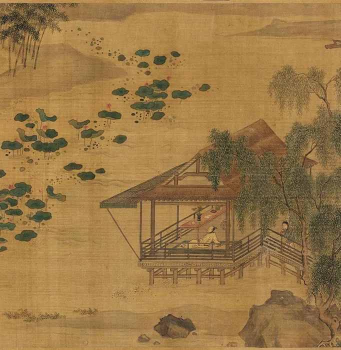 传宋刘松年江乡清夏图卷_16