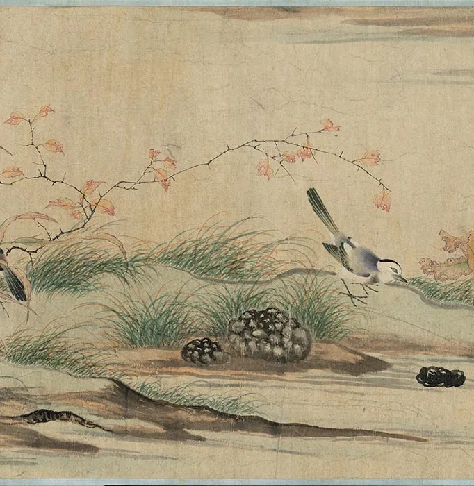 宋刘永年花阴玉兔图卷_11