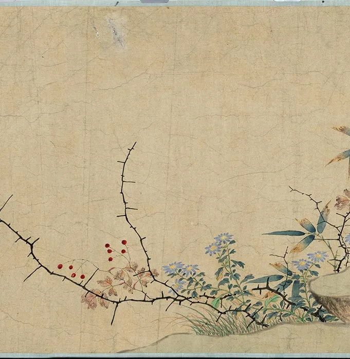 宋刘永年花阴玉兔图卷_04