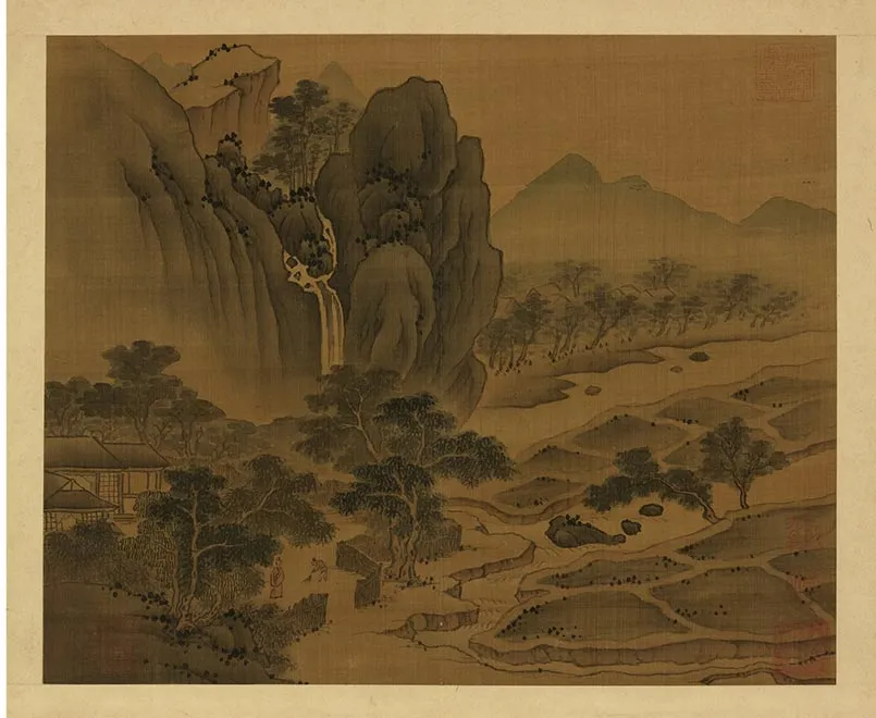 16-南朝梁张僧繇画谢灵运诗意（八）