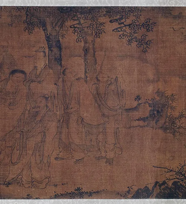 传刘松年《万仙朝真图》卷_18