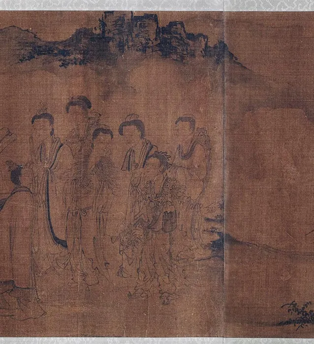 传刘松年《万仙朝真图》卷_20