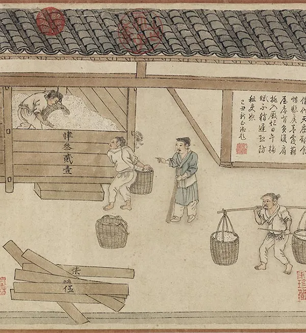 程棨《摹楼璹耕作图》卷_14