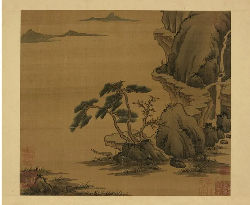 06-南朝梁张僧繇画谢灵运诗意（三）
