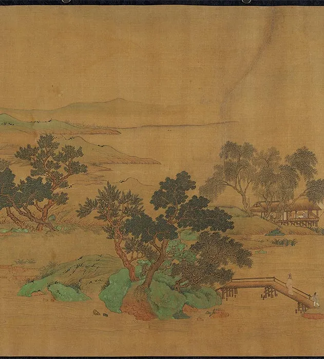 刘松年(伪款)青绿山水图卷_07