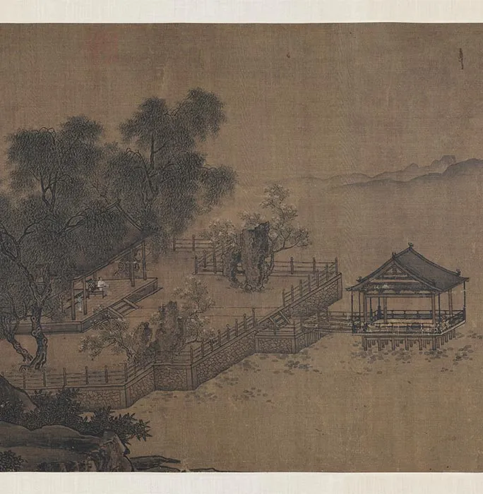 刘松年《四景山水图》卷_08