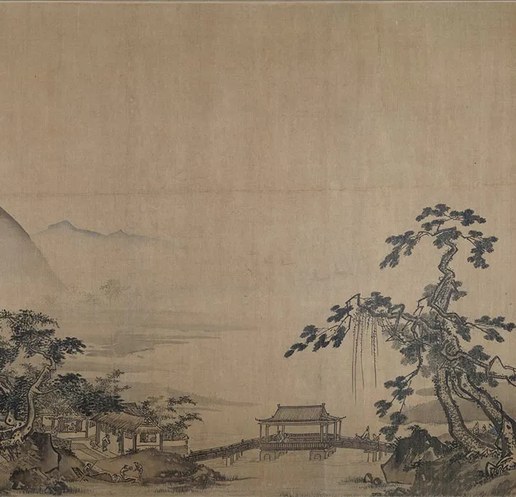 明人托名夏圭《长江万里图》卷_03