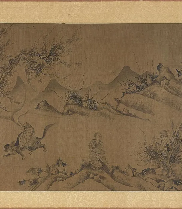 传李公麟《山水罗汉观音图》卷_11