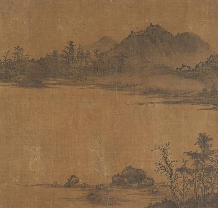 传董源山水图卷_04