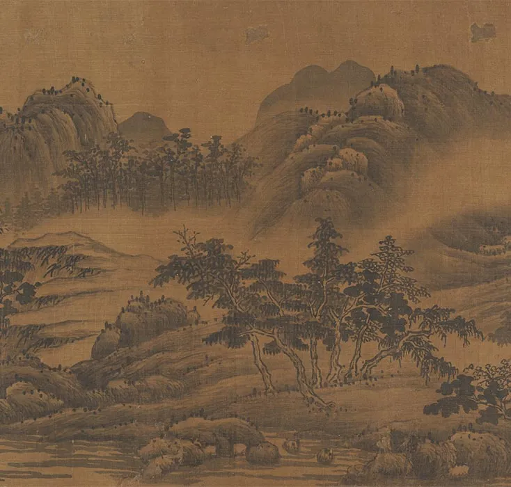 传董源山水图卷_14