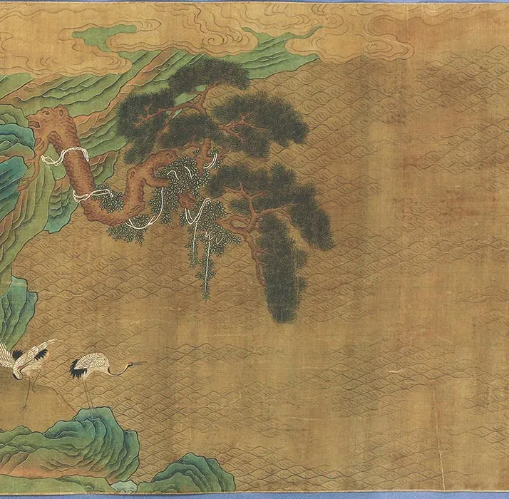 传刘松年渭水飞熊图卷_05