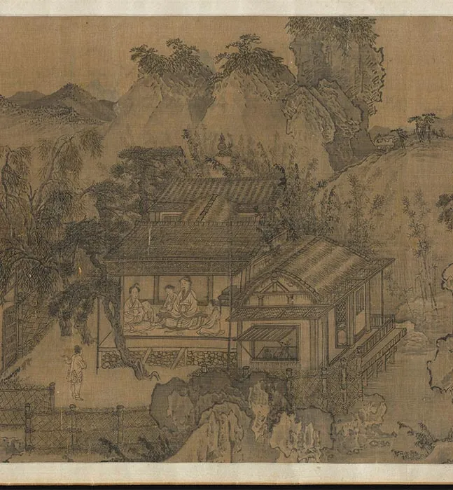 山水人物画《归去来兮图卷》_11