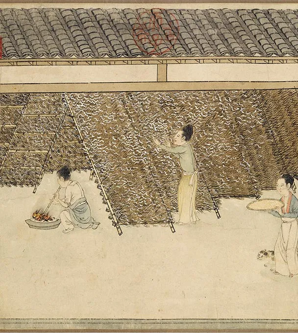 程棨摹楼璹《蚕织图》卷-B_03
