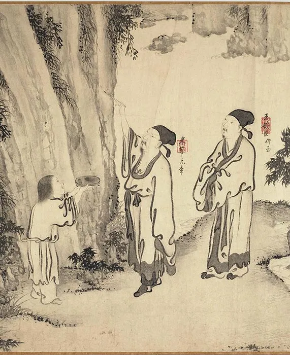 《宋人西园雅集图》原题《李公麟西园胜会图》_10