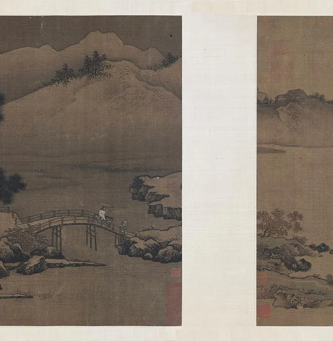 刘松年《四景山水图》卷_05