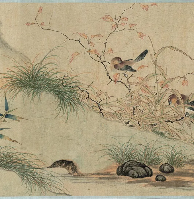 宋刘永年花阴玉兔图卷_10