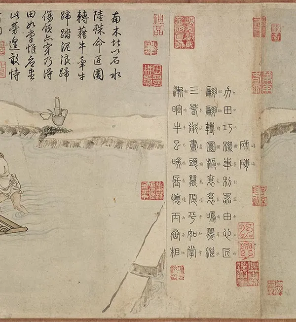 程棨《摹楼璹耕作图》卷_41