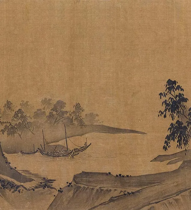 传南宋夏圭水墨山水十二景卷_02